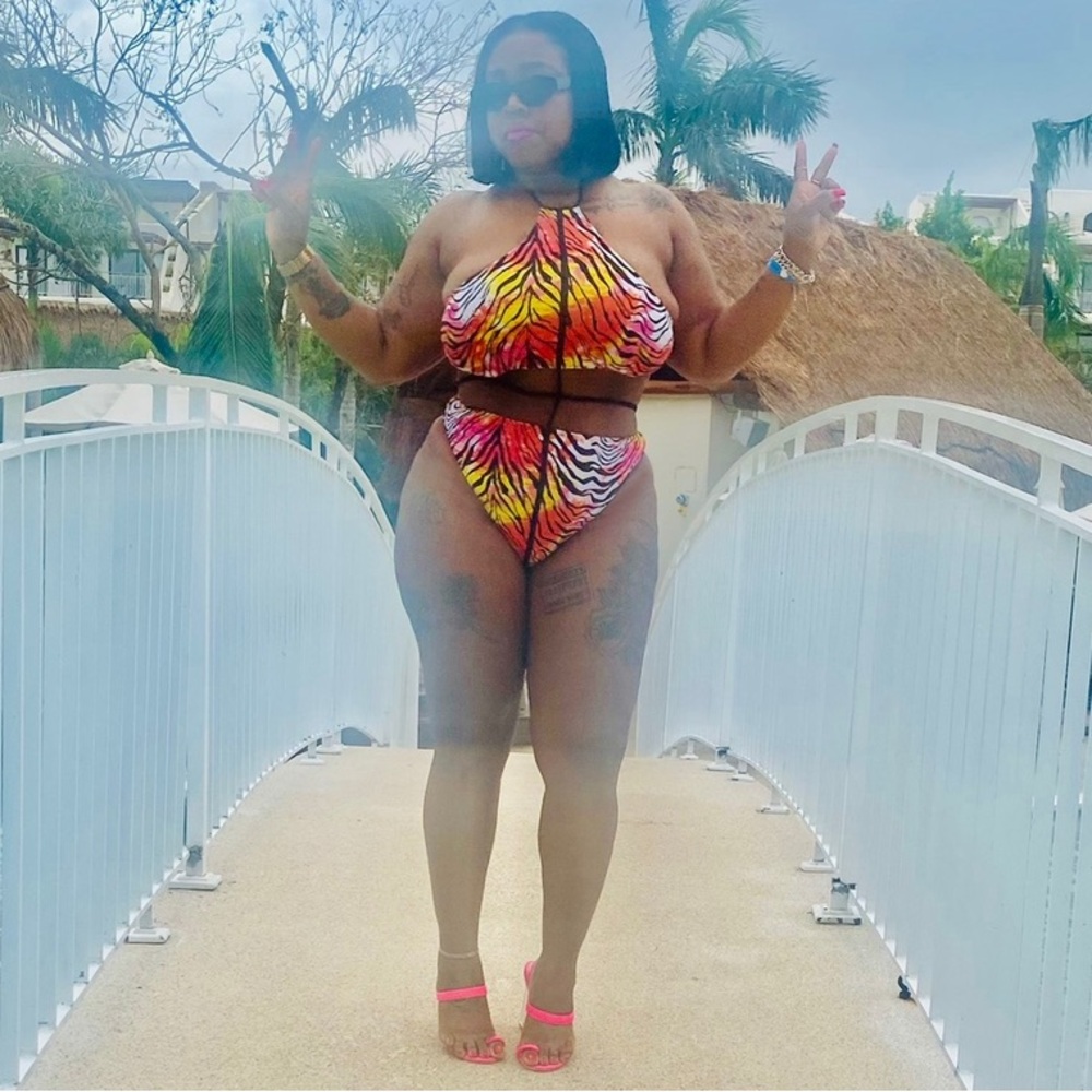 ICON SWIM Vibrant Zebra Print One Piece